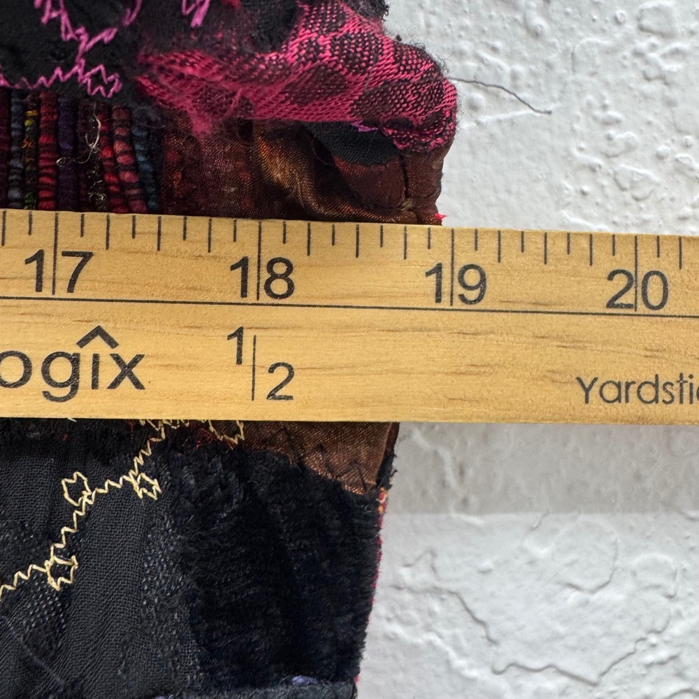 Chico's Design Patchwork Silk Blend Jacket Paisle… - image 10